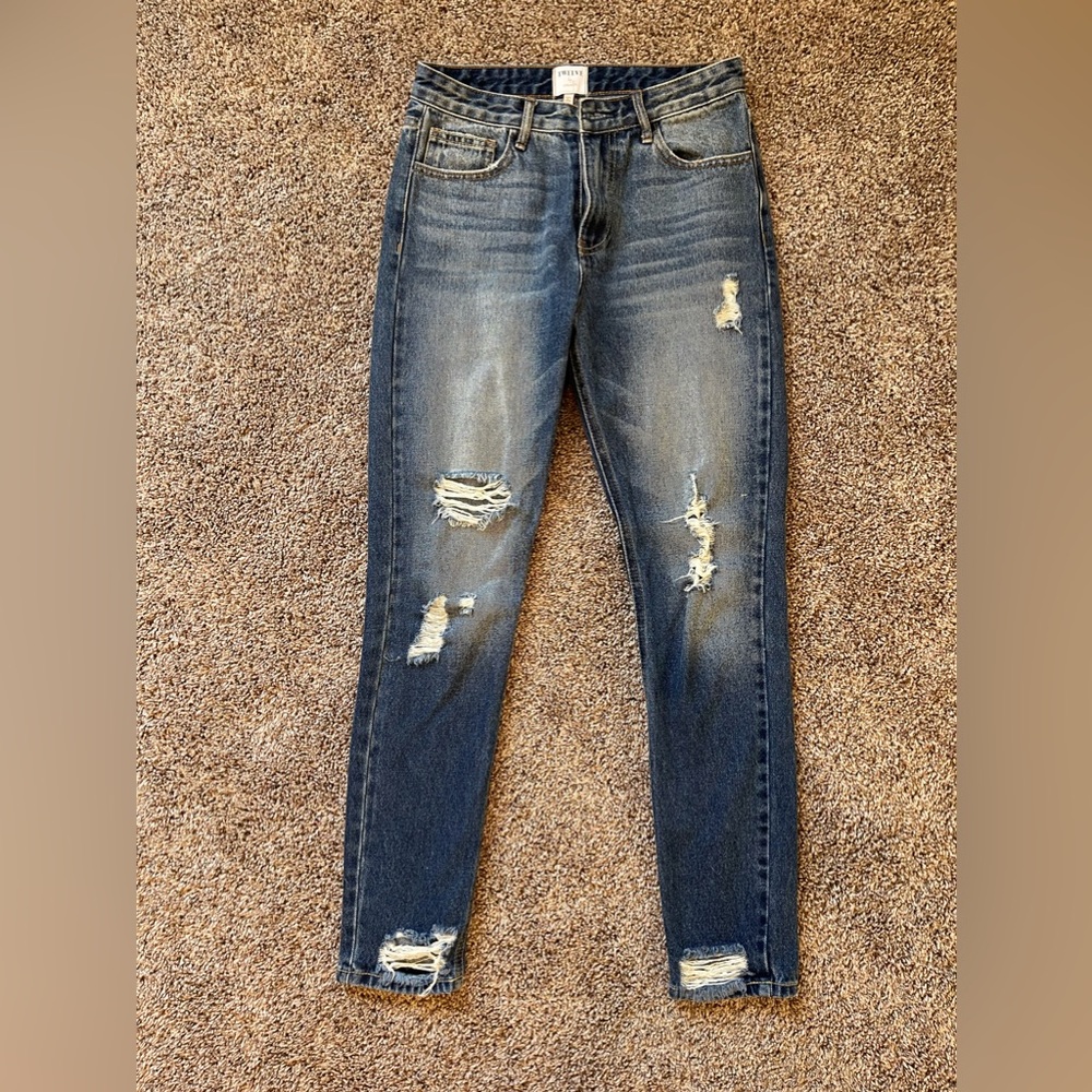 Women’s High Rise Distressed Denim